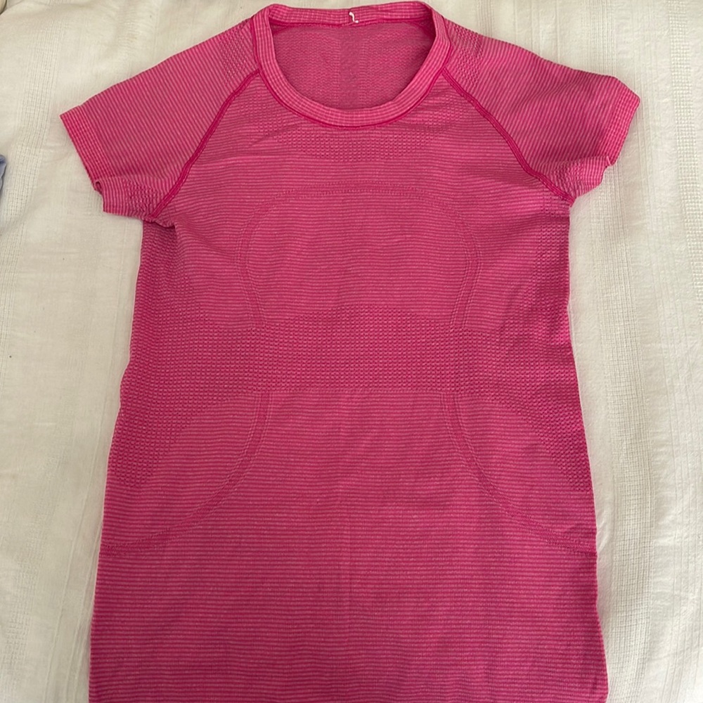 lululemon swiftly tech short sleeve pink